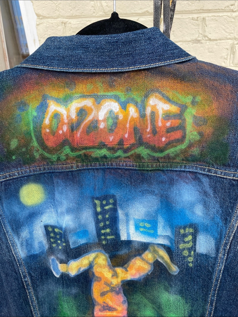 Customized LEVI’S Jean Jacket L - Picture 2 of 10